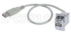 L-com (Norton) USB panel mount extension cord ECF504 - * *AAS 