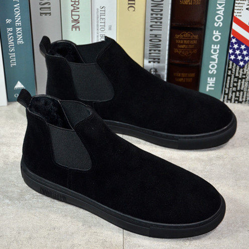 Spirit Petty shoes Men's shoes Men's 2020 Winter New board Shoes Turd High Cylinder 100 Hitchhiking Casual Shoes A foot in men's shoes