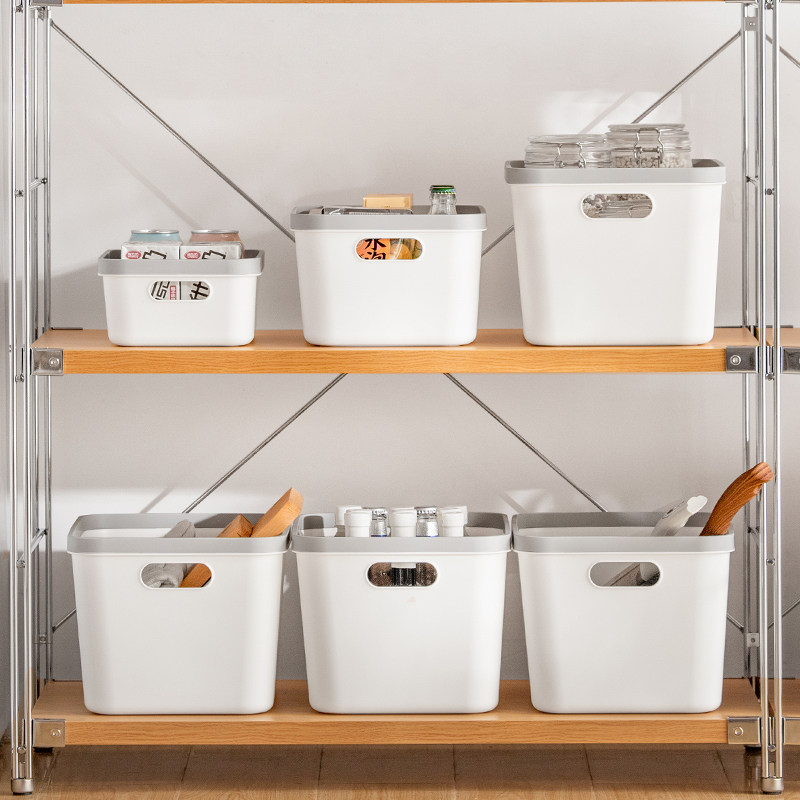 Home Debris Containing Box Plastic Basket No Lid Size Number Kitchen Tabletop Snack Toy Clothes Storage Finishing Box