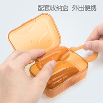  Heguo baby finger cover toothbrush 0-1-2 years old baby silicone soft hair to clean the mouth tongue coating artifact baby tooth brush
