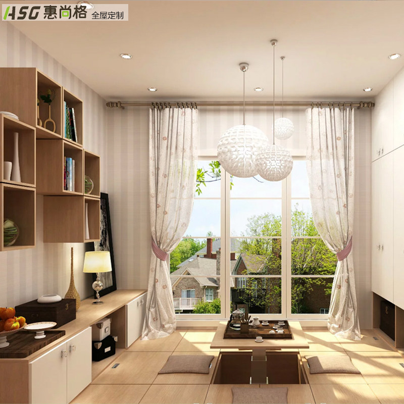 Huishang Hong Kong Full House Custom Furniture Day Style Lift Tatami Terrace bed Terrace Bed Whole house Living room Shenzhen Cupboard Bed