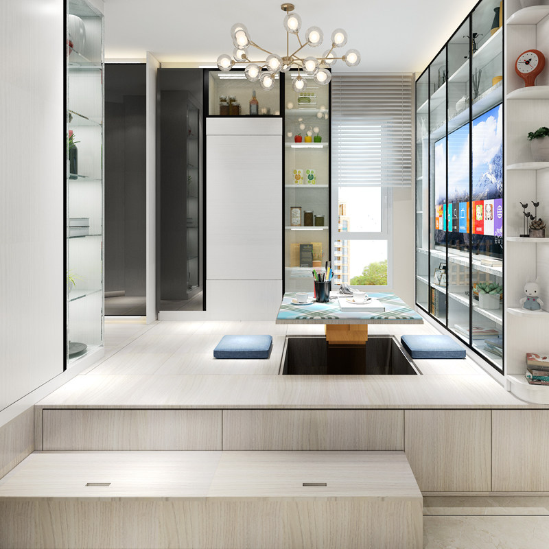 Huishang Hong Kong Full House Custom Furniture Day Style Tatami Whole set as a terrace bed wardrobe One small family type