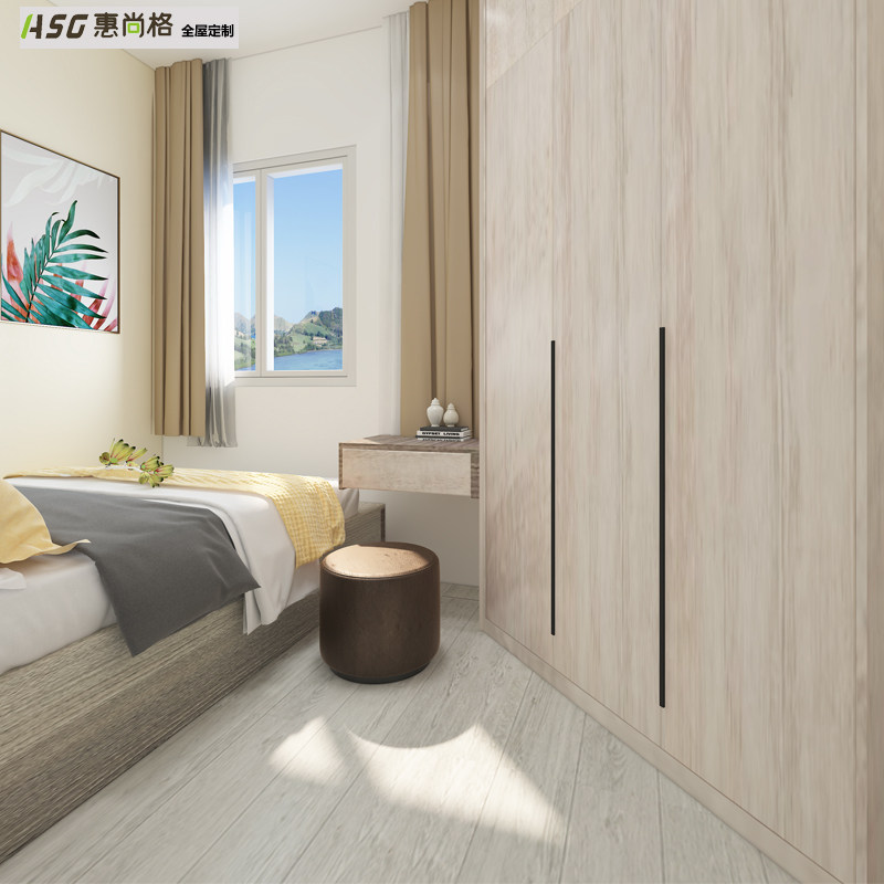 Wheishang Hong Kong Custom Cabinet Master Bedroom Whole House Full House Furniture Modern Wardrobe Light Lavish Wind to Ramen Measure Offer