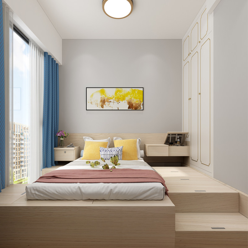 Huishang Hong Kong Full House Custom Tatami Terrace Tatami Bed and Wardrobe Integral Whole Day Style Containing Bed