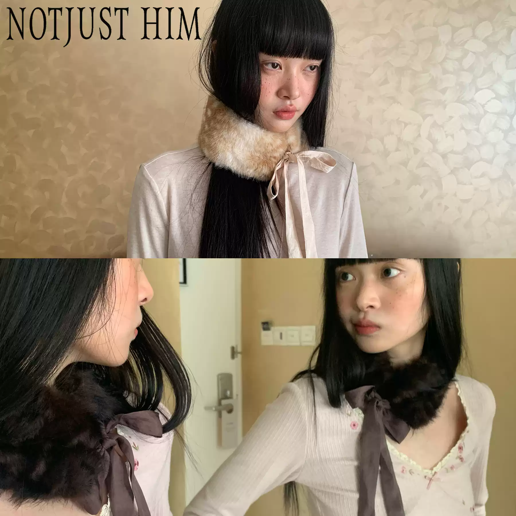 花筏NOTJUSTHIM 柔軟細膩毛絨花朵耳暖耳罩-淘寶Taobao | 天貓Tmall