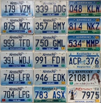 American license plate KY Kentucky ornaments wall fun collection foreign culture Bar storefront bar retro
