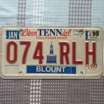 US license plate TennesseeTN Tennessee 074RLH foreign modified car digital mother collection piece