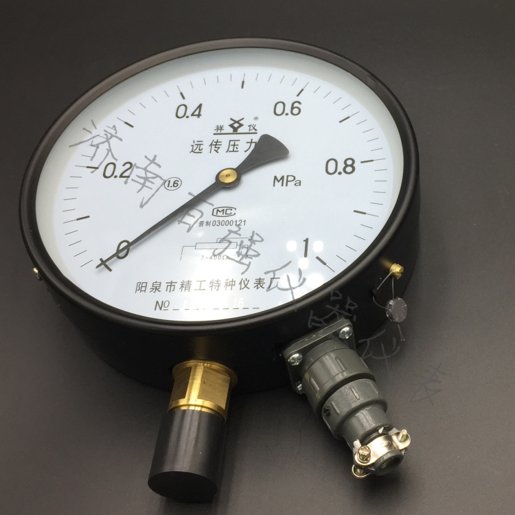 1MPA resistance remote pressure gauge variable frequency automatic constant pressure water supply aviation connector shock-resistant marine Yangquan Seiko