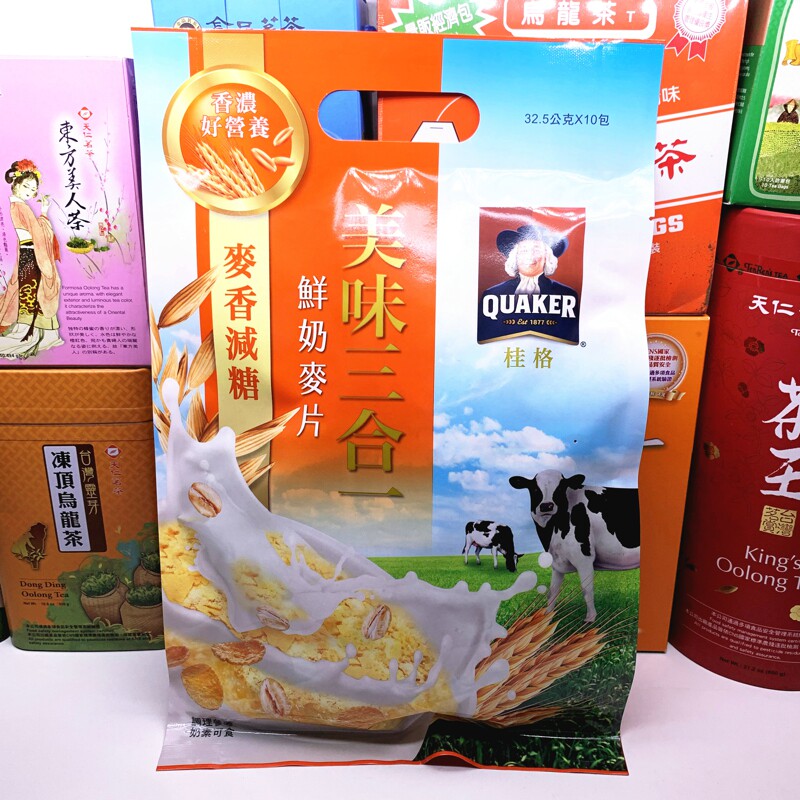 Carrefour, Taiwan, purchases 10 bags of honekkaido wheat fragrance and milk cereal in Guige Hokkaido 10 bags