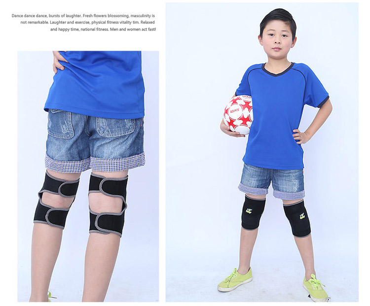 Trẻ em nhảy gối đầu gối thể thao khiêu vũ bóng đá đầu gối dày bọt biển chống va chạm trượt patin trượt băng bảo vệ nam và nữ găng tay chống nắng cho nam