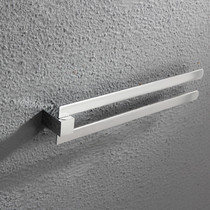 German contemporary rotating wall-mounted bathroom pendant movable towel rack all-copper movable double-bar gear movable towel rack