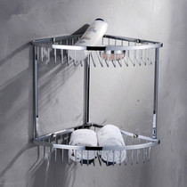 German contemporary all-copper bathroom shelf single double-layer triangle pendant toilet toilet triangle basket