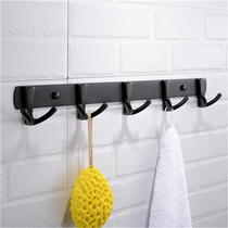 German contemporary clothes hook hook hook shower bath towel hook black paint non-perforated bathroom pendant wall adhesive hook