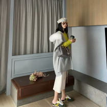 DORACTR si clothes share fashionable niche design cocoon cape 10 cashmere 90 Australian fur fox hair