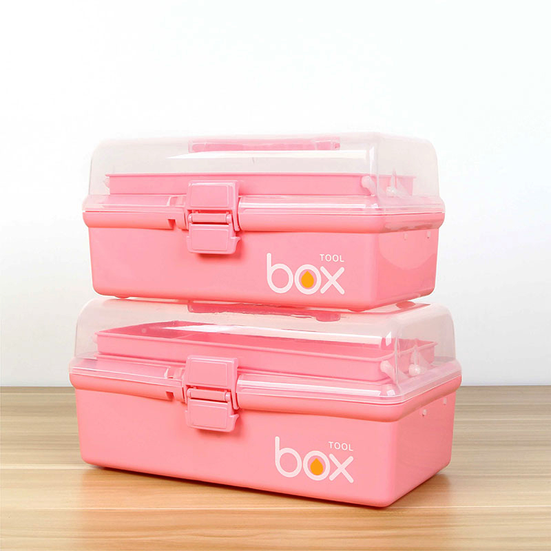 Triple Layer Plastic Portable Five Gold Tool Box Large Number Students Drawing Fine Art Containing Box Beauty Beauty Nail containing box