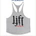 thể dục của nam giới vest in thể thao tinh khiết bông cá tính châu Âu và Hoa Kỳ burst bodybuilding đào tạo từ cơ bắp lỏng lẻo vai thô 