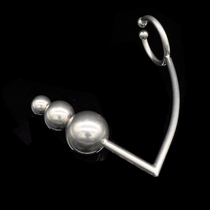 Prison bird stainless steel Mens Heavy anal hook JJ ring anal plug alternative toys adult products