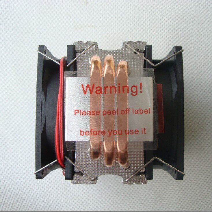 Manufacturer Direct Sales CPU Two Pipe Radiators Triple Pipe Overclocking 3 Copper Pipe Radiators Semiconductor Refrigeration Sheet CPU Heat Dissipation