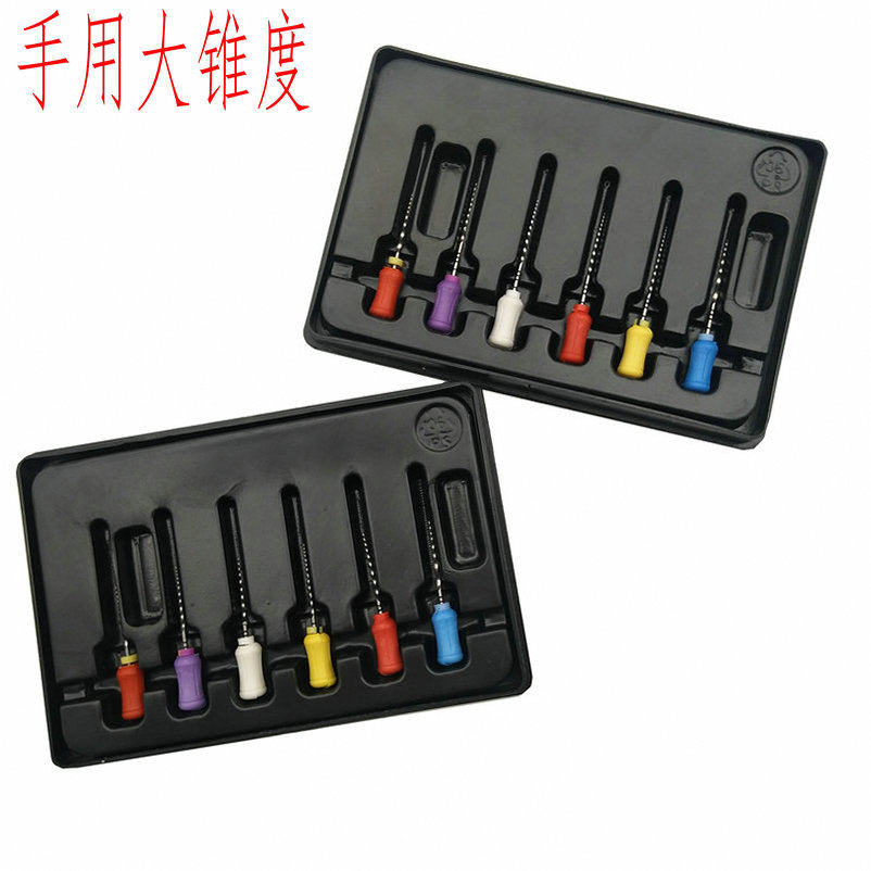 Dental material with nickel-titanium large taper root tube file expanded needle kFile file extended speed phone bending head