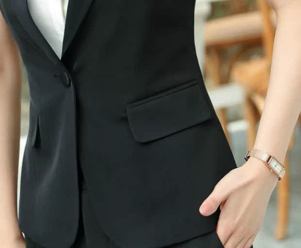 508 vần điệu 2019 mùa xuân và mùa hè Váy ngắn tay chuyên nghiệp mặc quần yếm nữ thời trang phù hợp với áo khoác - Business Suit mẫu vest nữ đẹp 2021