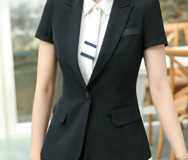 508 vần điệu 2019 mùa xuân và mùa hè Váy ngắn tay chuyên nghiệp mặc quần yếm nữ thời trang phù hợp với áo khoác - Business Suit mẫu vest nữ đẹp 2021