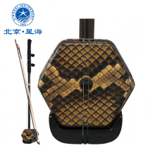 Xinghai rope color flying first-level Ebony performance erhu four-petal wooden shaft mahogany grade Erhu instrument 8726S-A