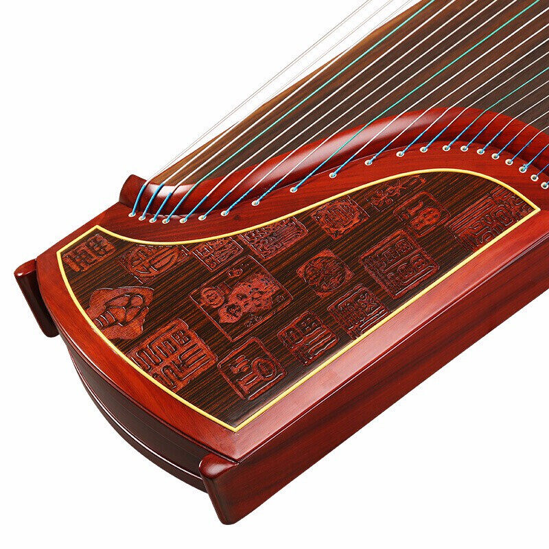 Xinghai Guzheng beginner African sandalwood material wood color ingenious pattern Guzheng musical instrument X8812QD