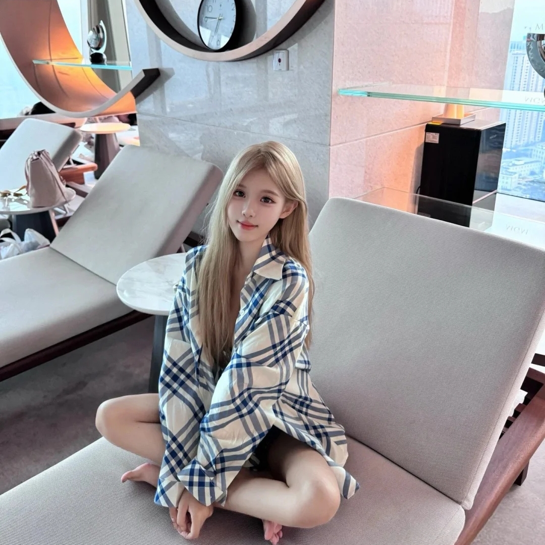 25ss人気王！コントラストカラーチェックシャツ日焼け止めレディース夏ゆったり長袖トップスカーディガン超美白