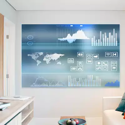 Matte projection tempered glass whiteboard office meeting board magnetic wall graffiti notebook board Painting Book hanging writing board big blackboard teaching training board message board rewritable whiteboard