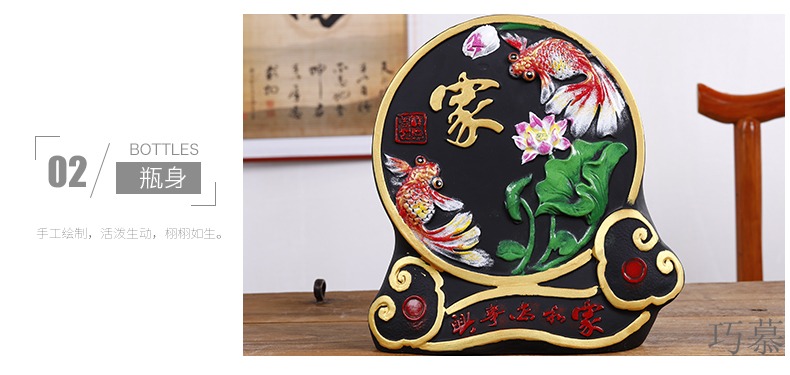 Qiao mu jingdezhen ceramic bottle seal pot of creative best store five catties home liquor wine furnishing articles restoring ancient ways is empty