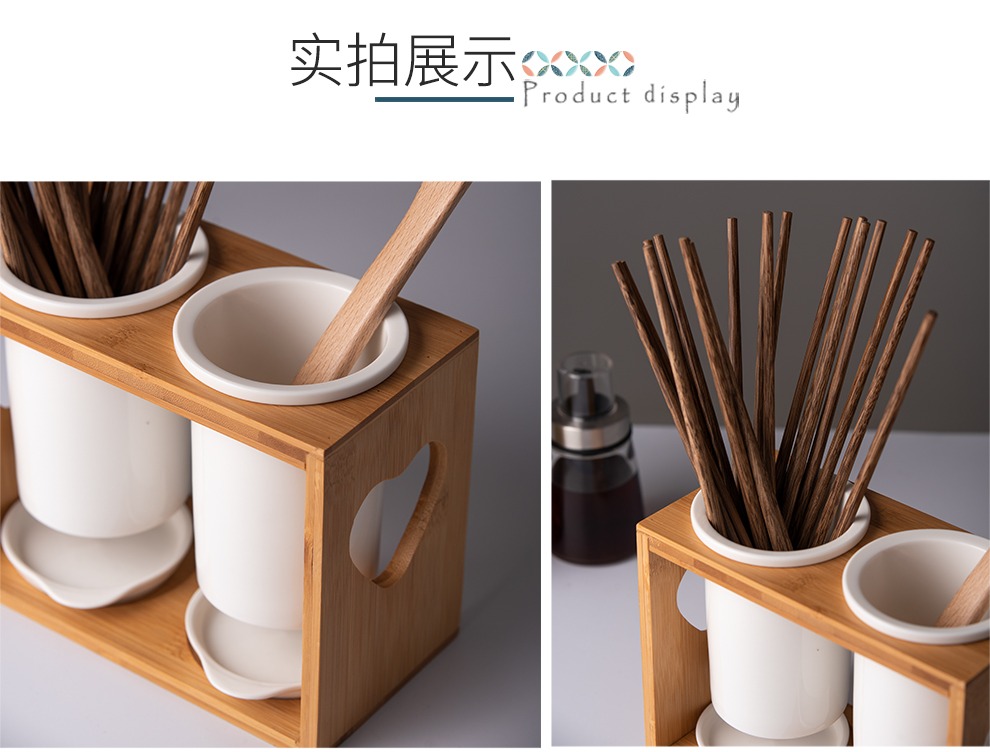 Qiao mu Japanese chopsticks tube of household ceramics chopsticks chopsticks tube chopsticks kitchen shelf drop box of chopsticks box