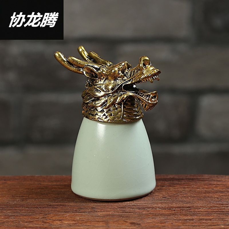 Qiao mu Chinese zodiac animal heads ceramic glass cup your up ceramic suit liquor liquor cup wine