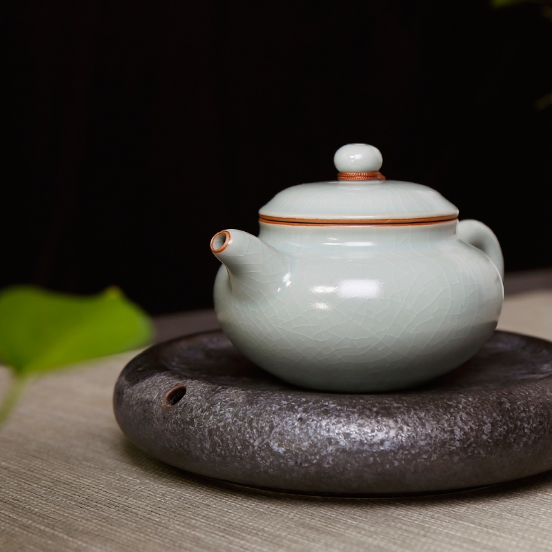 Qiao mu PMZ your up tea kungfu tea pot small single pot of ceramics slicing can keep checking the ice crack glaze large house