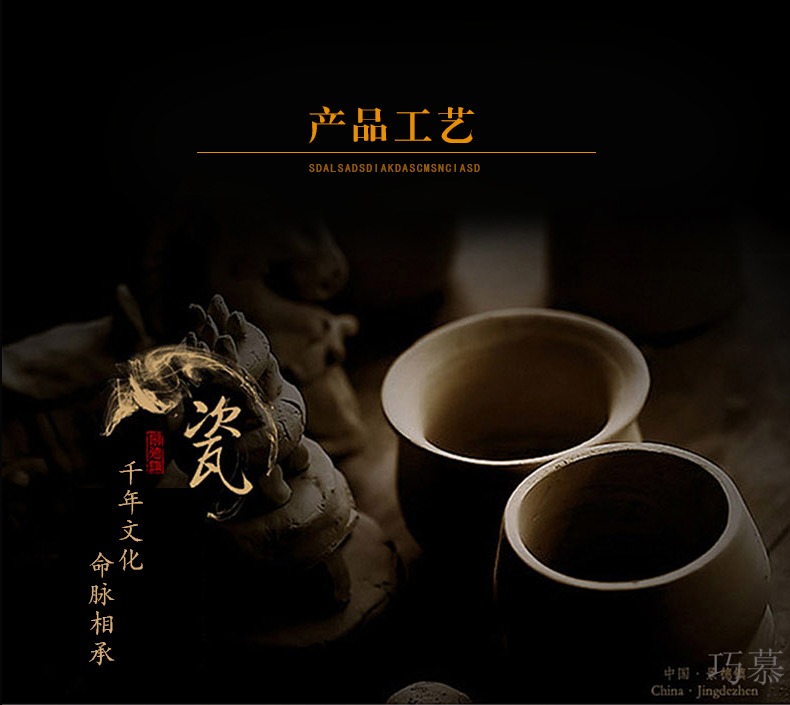 Qiao mu jingdezhen household archaize 10 jins 20 jins to ancient bottle ceramic jars liquor jar jar of wine