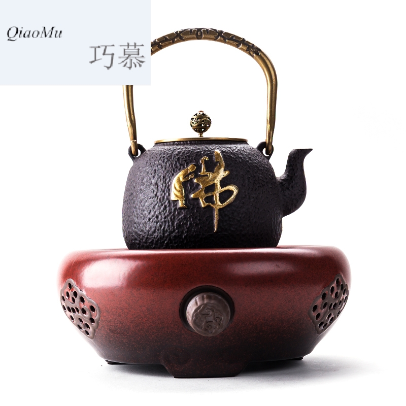 Qiao MuTie cast iron pot of uncoated Japan mini boiled tea stove electric TaoLu boiling water pot boil tea home outfit