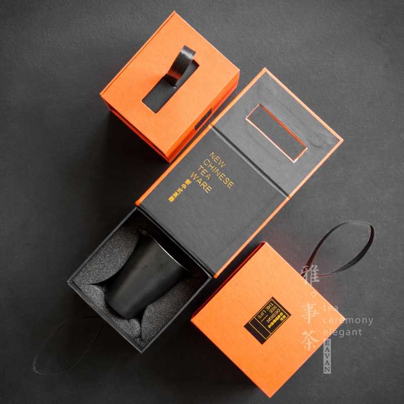 Qiao mu YWT new black pottery ceramic fair keller large coarse pottery portion male cup tea, kung fu tea tea tea