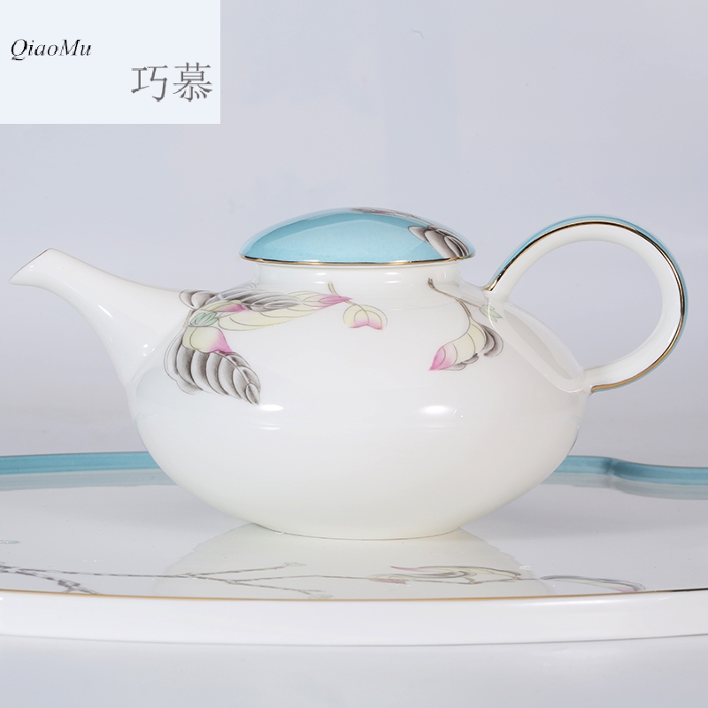 Qiao mu SU ipads porcelain tea set a pot of ink Ye Jinhui 8 head group six glasses of a complete set of ipads China kung fu tea tea