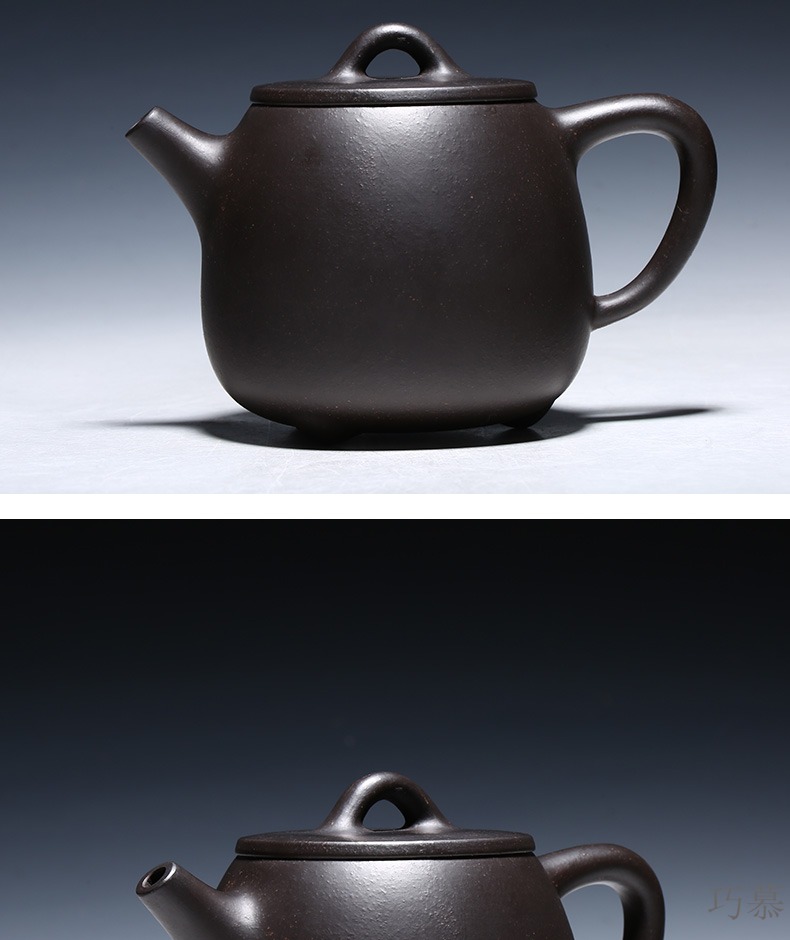 Qiao mu YM yixing ores are it by the manual teapot tea black gold sand kaolinite gourd ladle