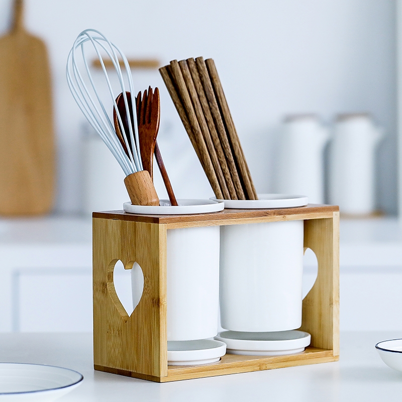 Qiao mu MLJ ceramic tube informs the chopsticks waterlogging under caused by excessive rainfall chopsticks box of creative content receives chopsticks chopsticks box frame drum