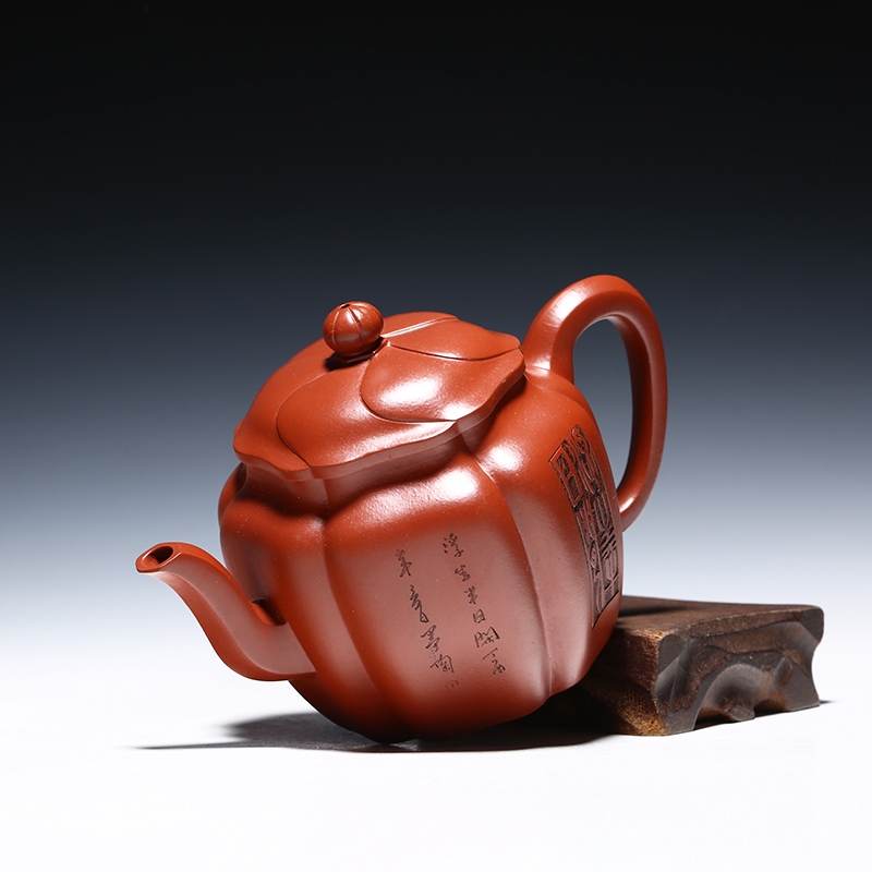 Qiao mu YM yixing it all hand teapot pure manual collection dahongpao tea ling flowers