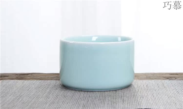 Qiao mu he its drank fittings base temperature glass based celadon he its drank heat - resistant high - temperature he its drank the pot