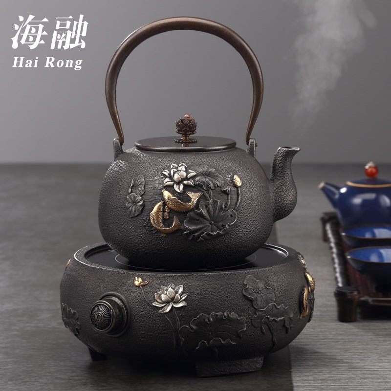 For cast iron pot of tea kettle manually electricity TaoLu home cooked this teapot tea stove suit kung fu tea set