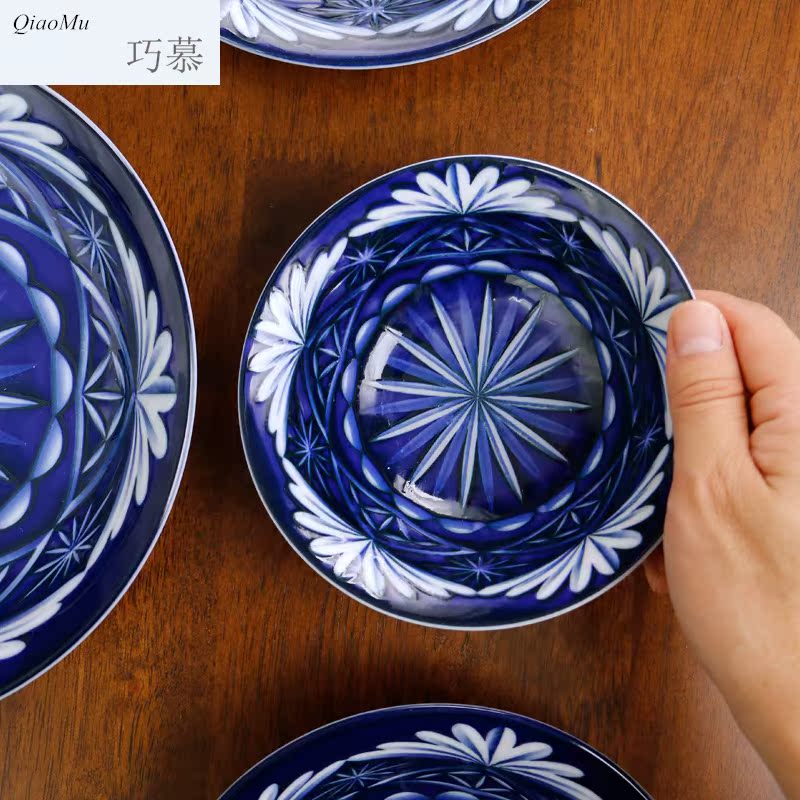 People eat Japanese ceramics tableware plate for a home opportunely large western food steak plate surface pasta snacks