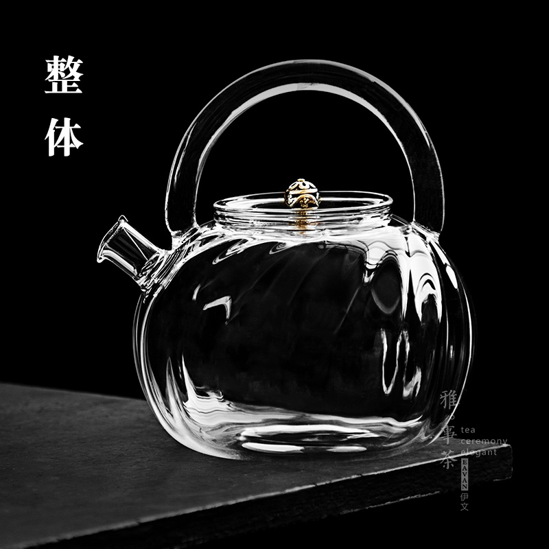 Qiao mu YWT glass boiling tea ware ceramic electric TaoLu glass teapot set water household heat the teapot