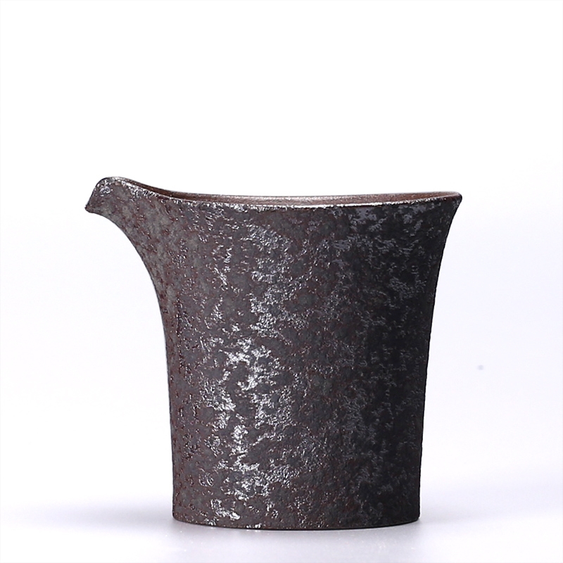 Qiao mu Japanese fair manual coarse pottery cup upset rust tea ware glaze points archaize ceramic cups of tea sea