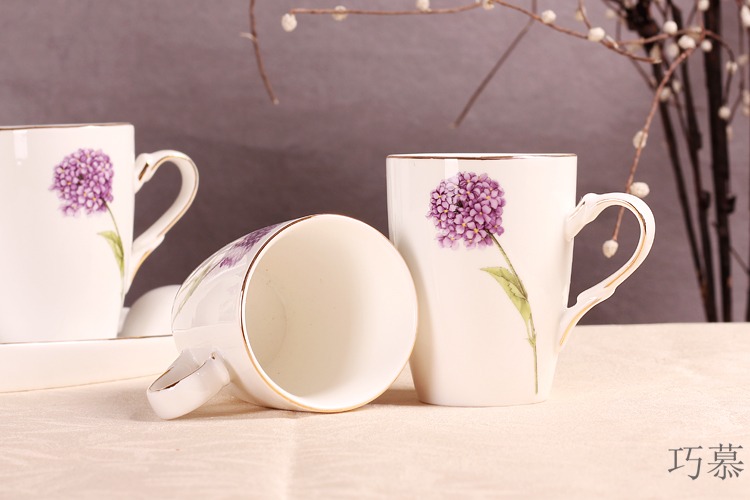 Qiao mu dandelion drinking cup for cup cup one ceramic keller cup oats cup Europe type tide for breakfast