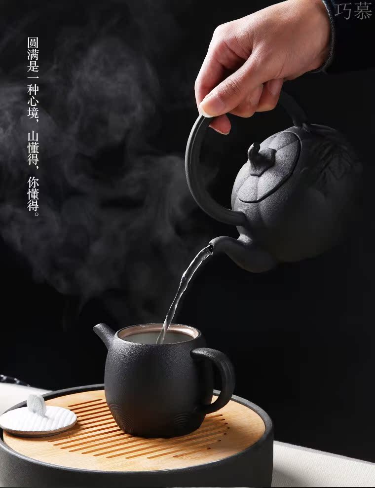 Qiao mu ceramic electric TaoLu with cover filter boiling tea ware bowl pu 'er kung fu tea kettle home set