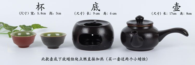 Qiao mu coarse pottery warm wine pot hot hot hip tea stove cooking wine pot liquor wine yellow rice wine hip flask half jins of set temperature