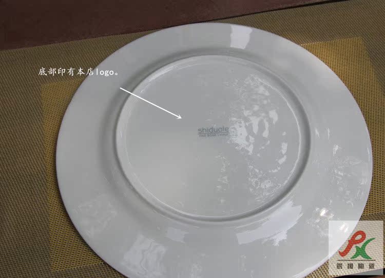 Qiao mu tangshan ipads China 12 inch up phnom penh dish double gold wire beefsteak dish cooking pan western - style paint