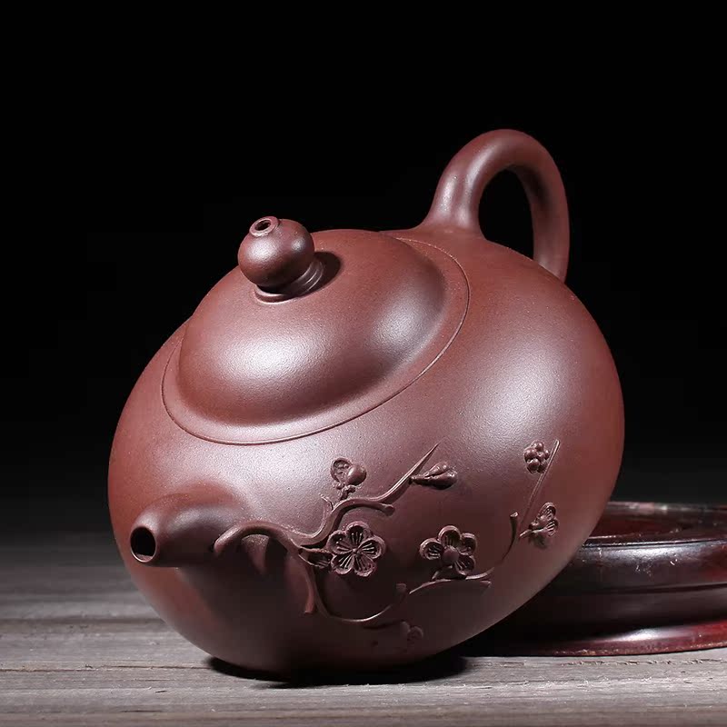 Qiao mu JS yixing are it by hand cream pot name plum flower pot teapot kung fu tea pot